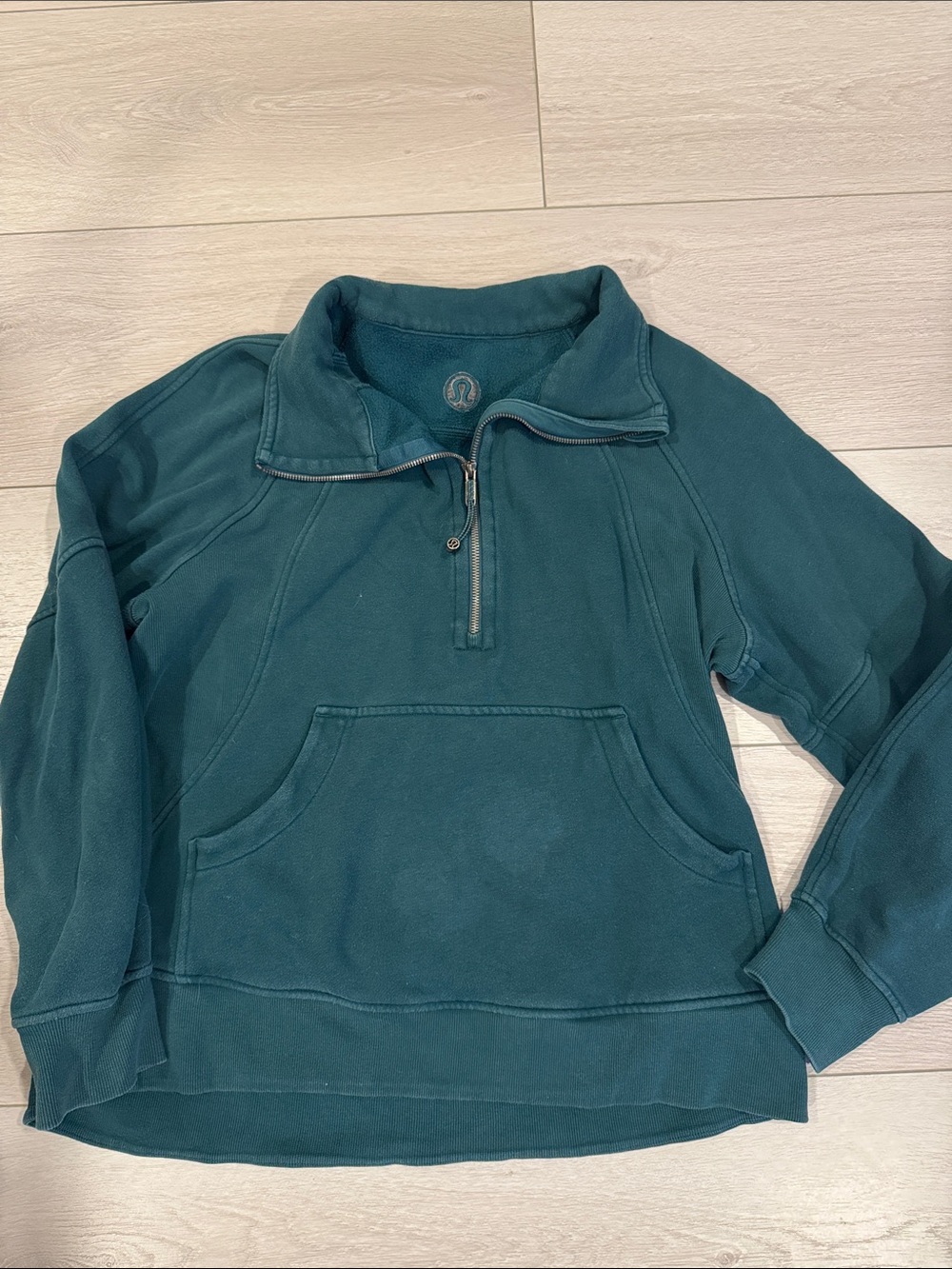 lululemon athletica Teal Quarter-Zip Pullover
